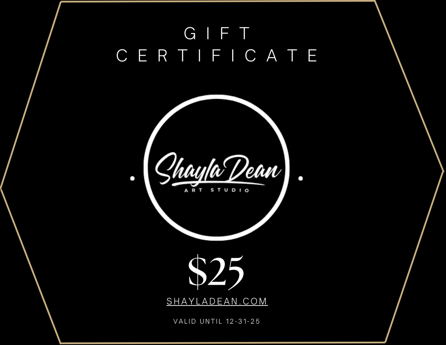 Shayla Dean Art Studio Gift Card