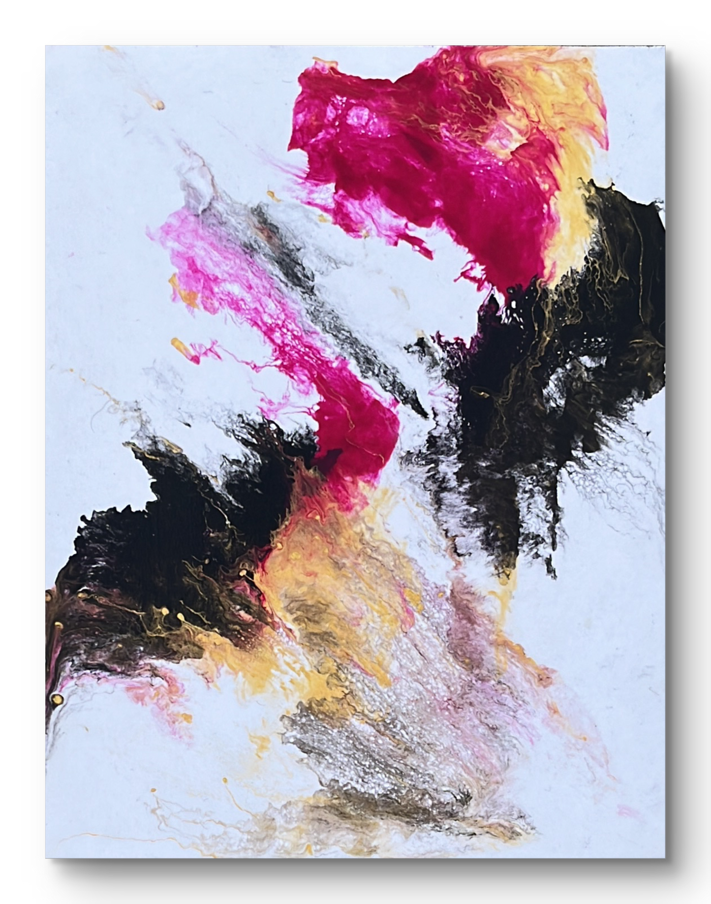 Blossom- Original Abstract Painting on Fine Art Paper