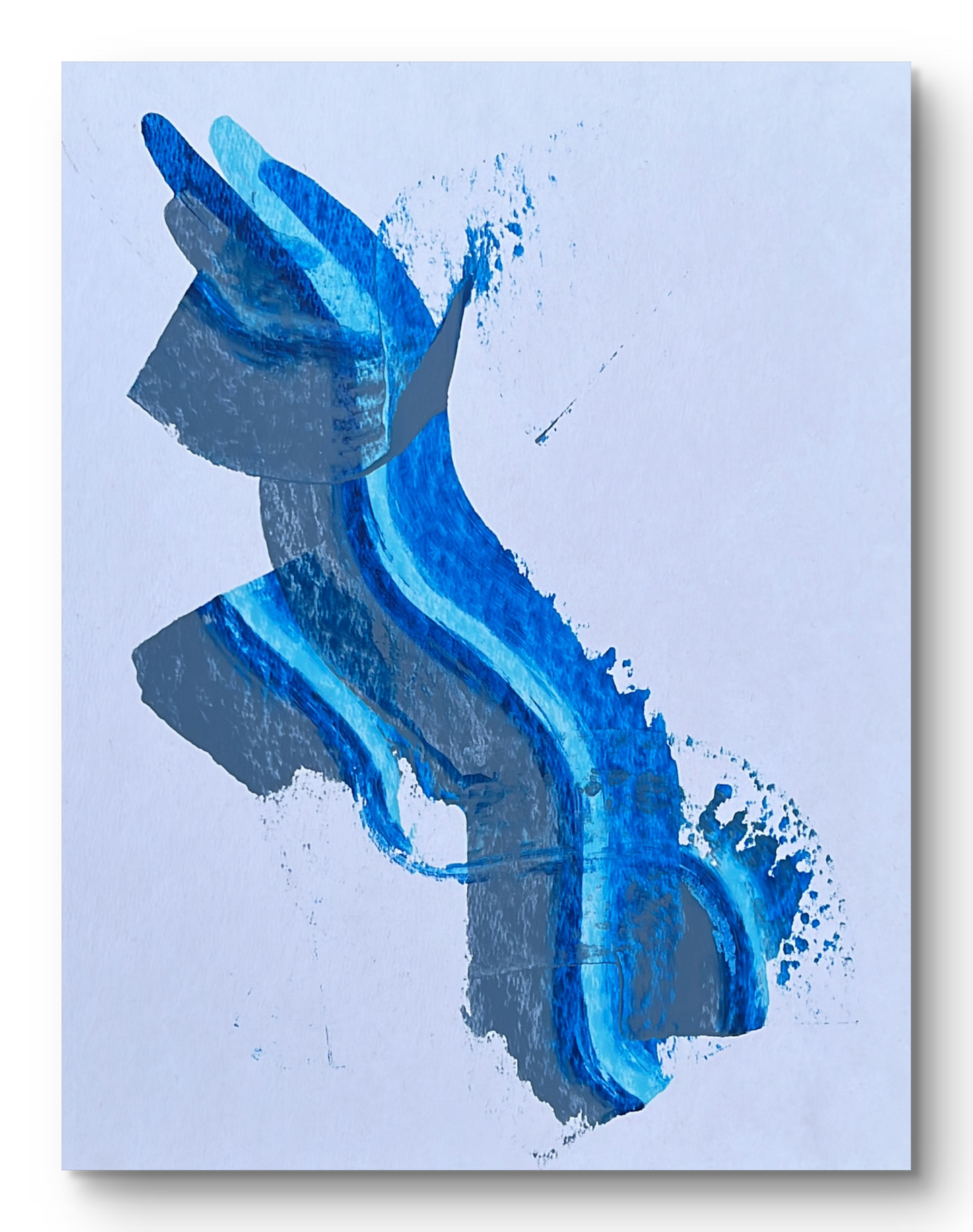 Deep Dive- Original Abstract Painting on Fine Art Paper