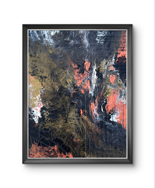 Erupt- Original Abstract Painting on Canvas