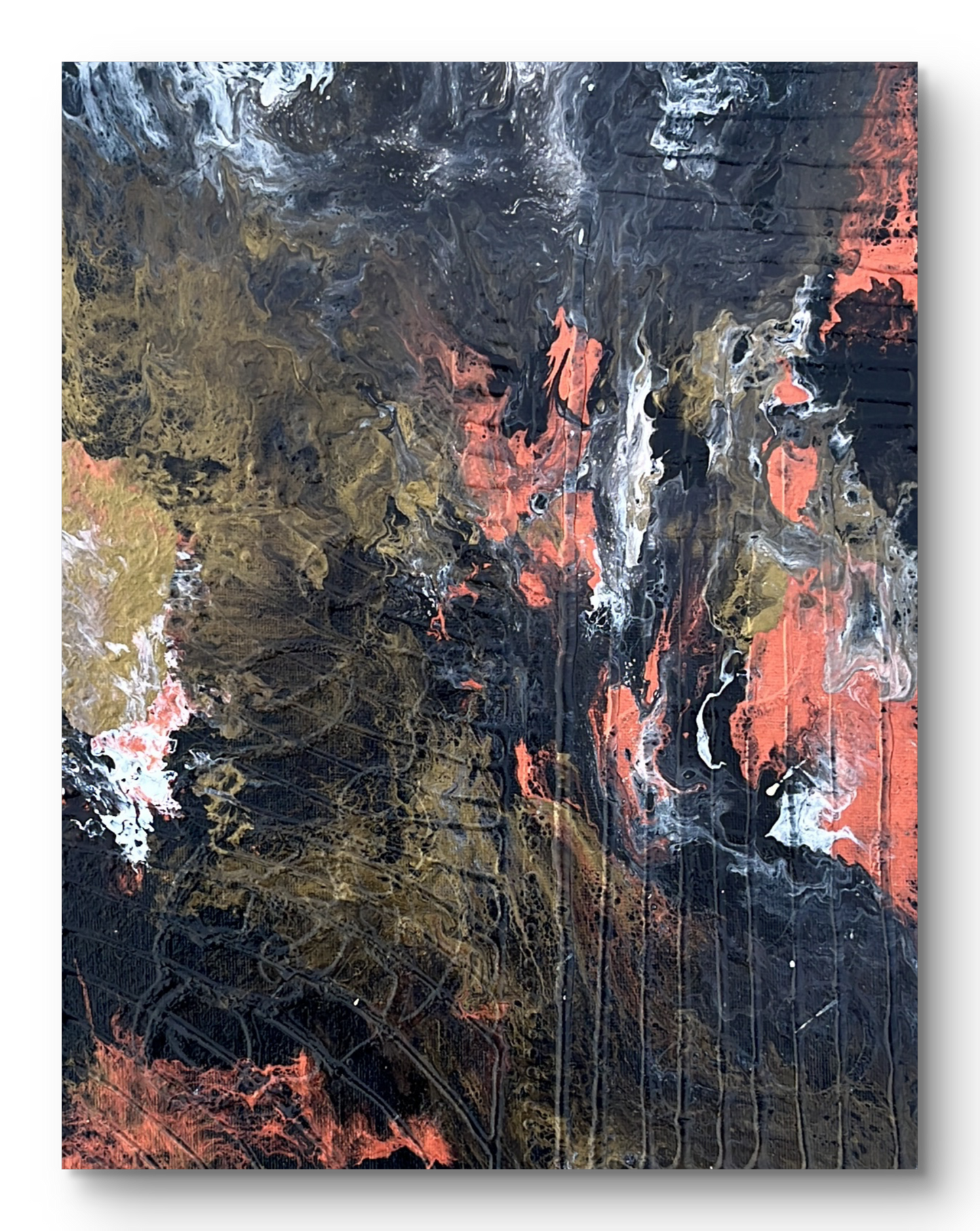 Erupt- Original Abstract Painting on Canvas