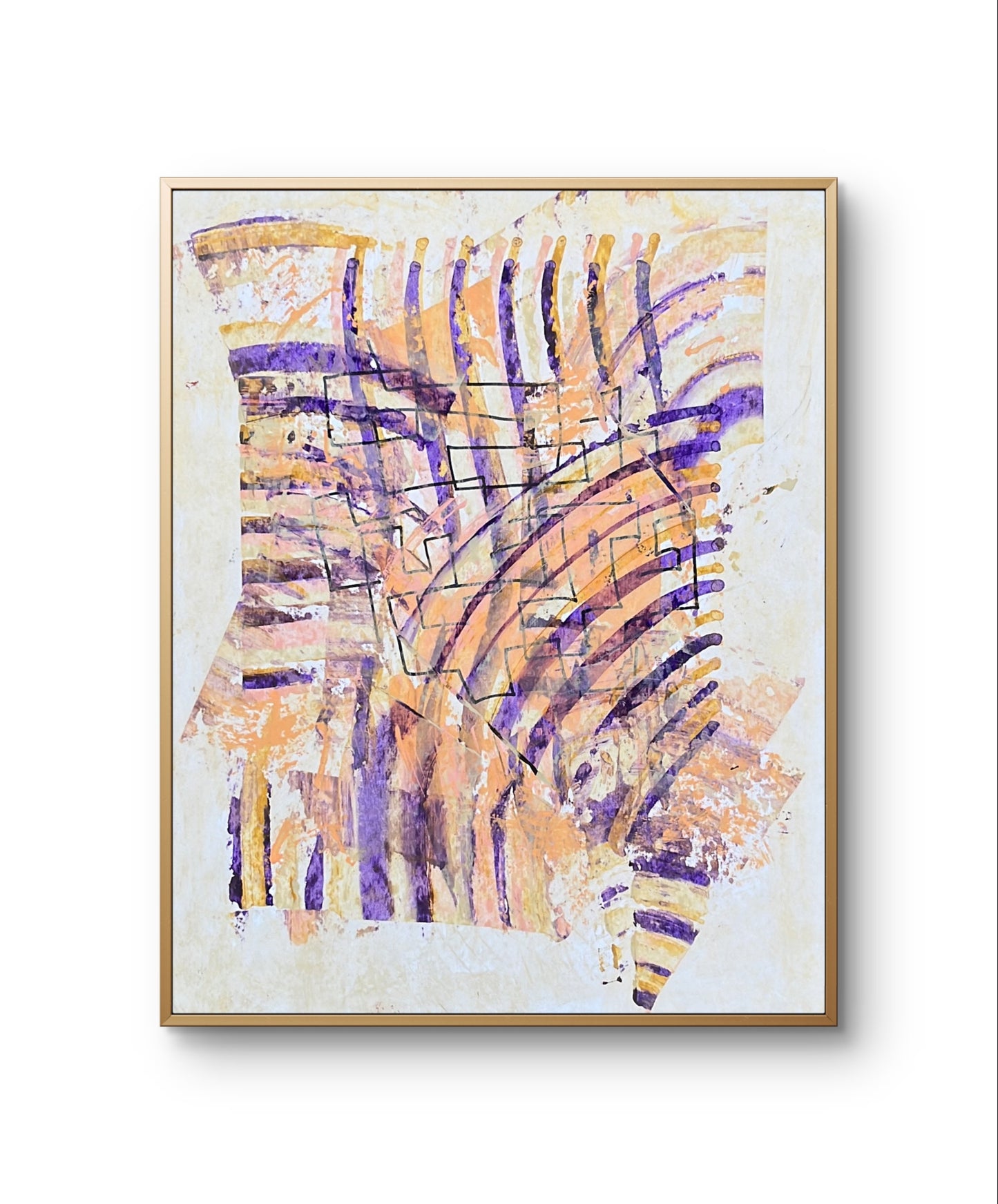 Everest -Original Abstract Painting on Fine Art Paper