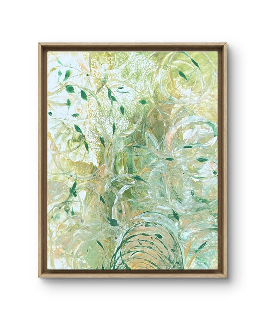 Greenleaf- Original Abstract Painting on Canvas