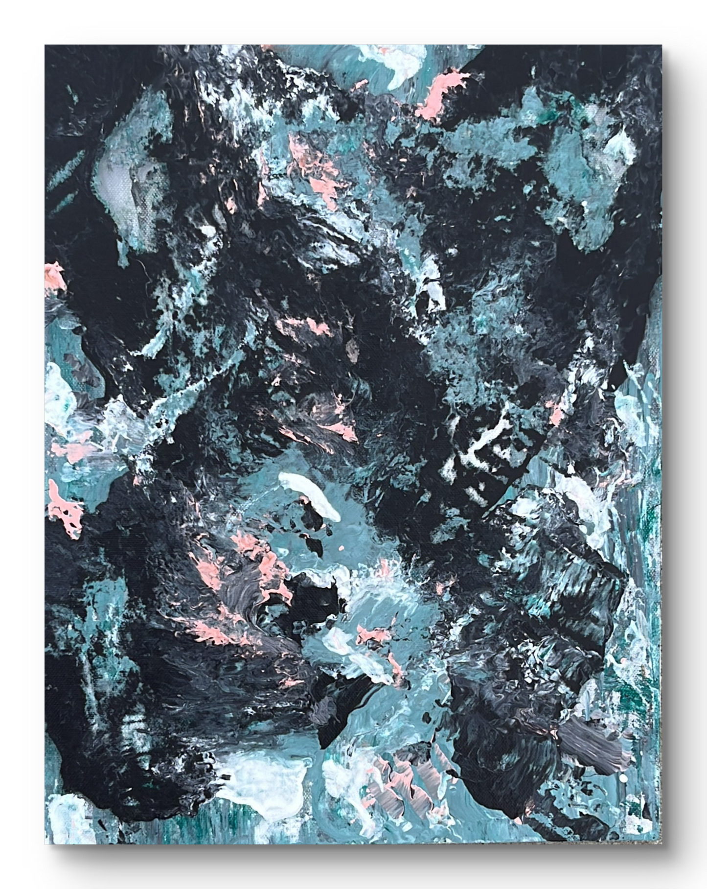 Night Waves- Original Abstract Painting on Canvas