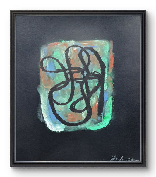 Paradise- Original Oil Pastel on paper