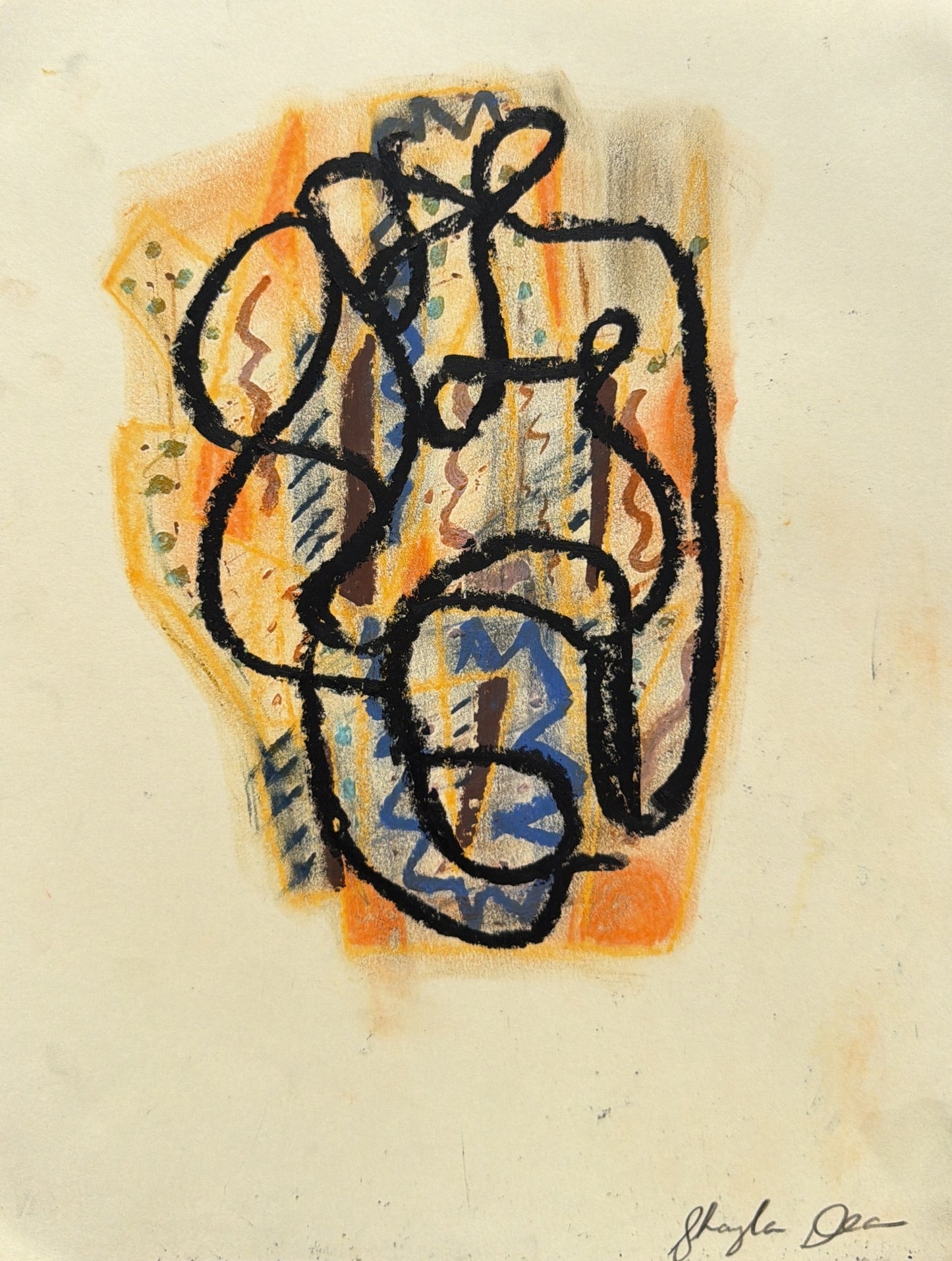 The Light- Original Oil Pastel on Paper