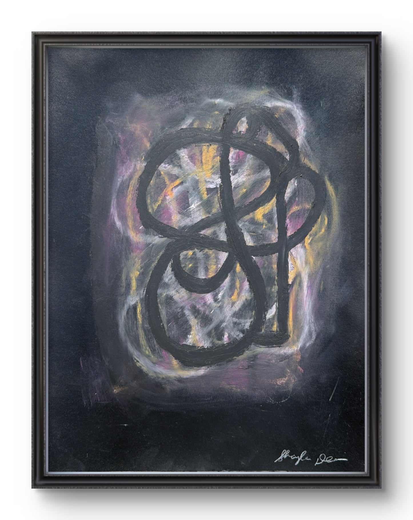 Orbit- Original Oil Pastel on Paper