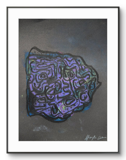 Inner Currents- Original Oil Pastel on Paper