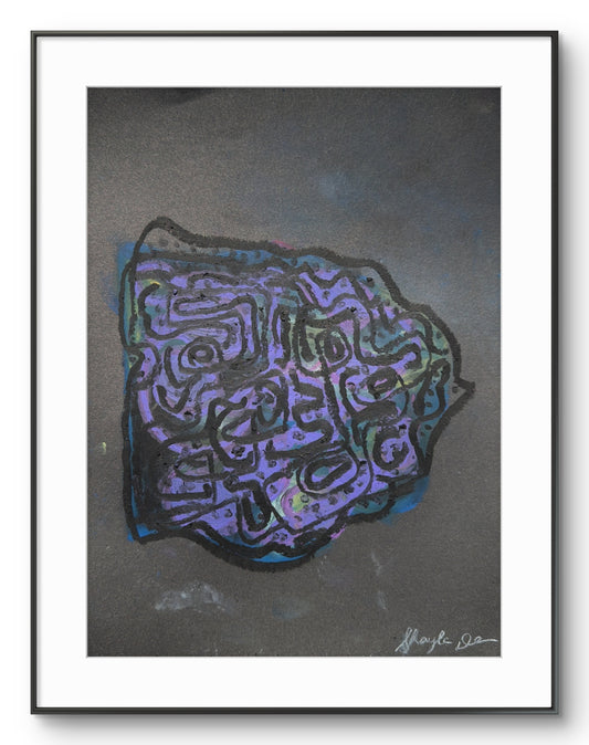 Inner Currents- Original Oil Pastel on Paper